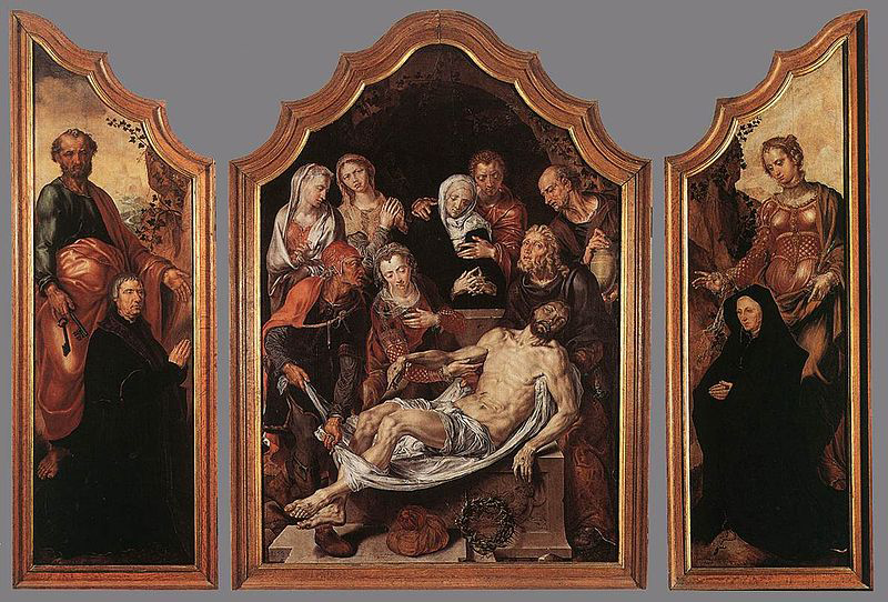 Triptych of the Entombment